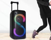 LTC PartyBox Bluetooth zvučnik LXPA8810, 400 W, 2 x 8", RGB, 2 mikrofona, 7200 mAh
